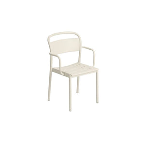 Linear Steel Arm Chairs, Off White