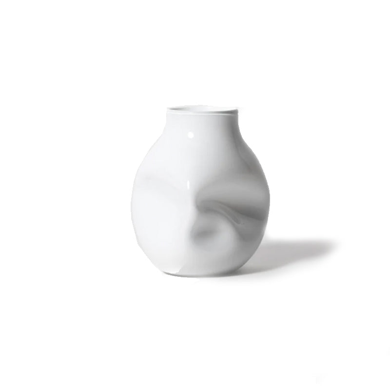 Boulder Vase, White