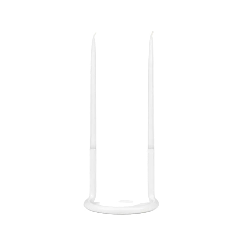 Gemini Candleholder, White