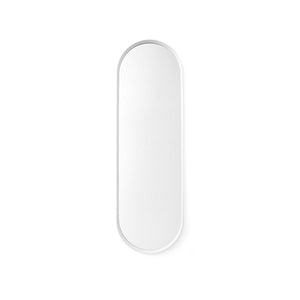Norm Oval Wall Mirror White-Mirrors-Audo-vancouver special
