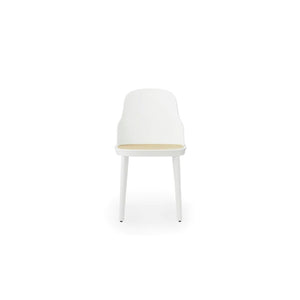 Allez Chair Molded Wicker Seat, White