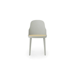 Allez Chair Molded Wicker Seat, Warm Grey